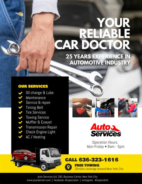 Effective Auto Shop Flyer