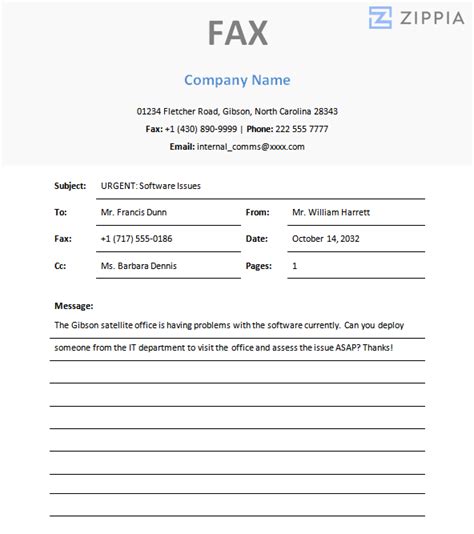 Effective Fax Cover Sheet