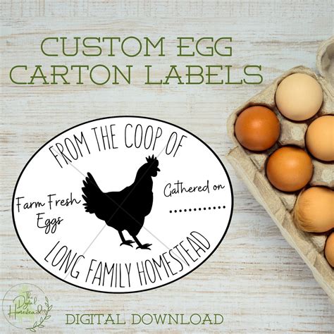 Egg Carton Label Design