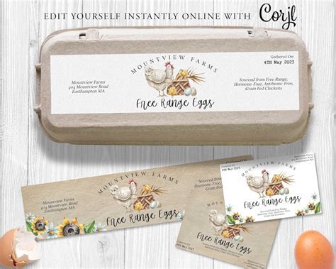 Egg Carton Label Design Guide