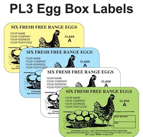 Egg Carton Label Template Example