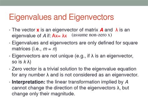 Eigenvalue and Eigenvector Concept