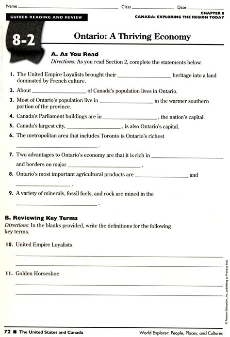 Eighth Grade Social Studies Worksheets