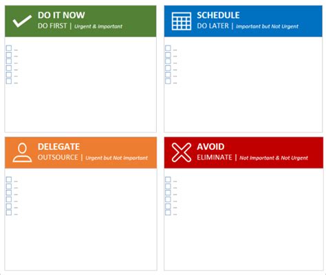 Eisenhower Matrix OneNote Planner Template