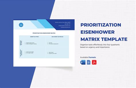 Eisenhower Matrix Template 6