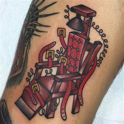 Electric Chair Tattoo Designs for Men