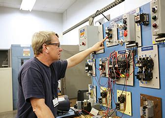 Electrical and electronics repairers following safety protocols