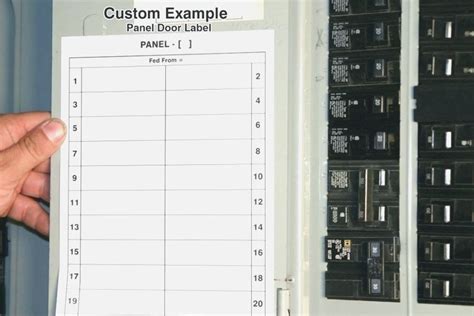 Electrical Panel Label Template Design Ideas in Microsoft Word