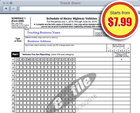 Electronic 2290 Filing