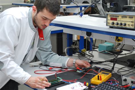 Electronic Engineer Working on a Project