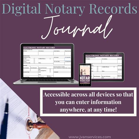 Electronic Notary Journal Template in Excel