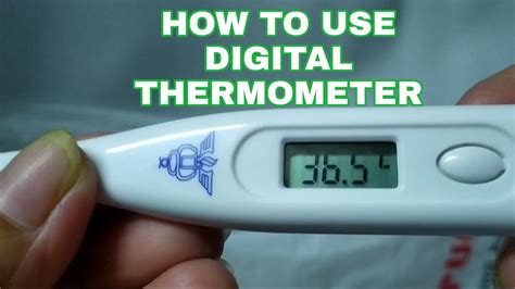 Electronic Thermometer Use