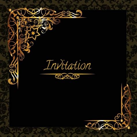 Elegant Blank Invitation Templates