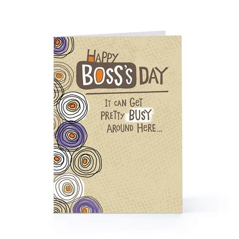 elegant boss day card