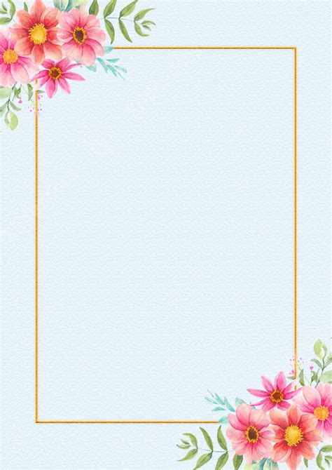 Elegant floral border template for designs