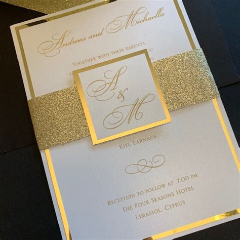 Elegant Gold Foil Invitation