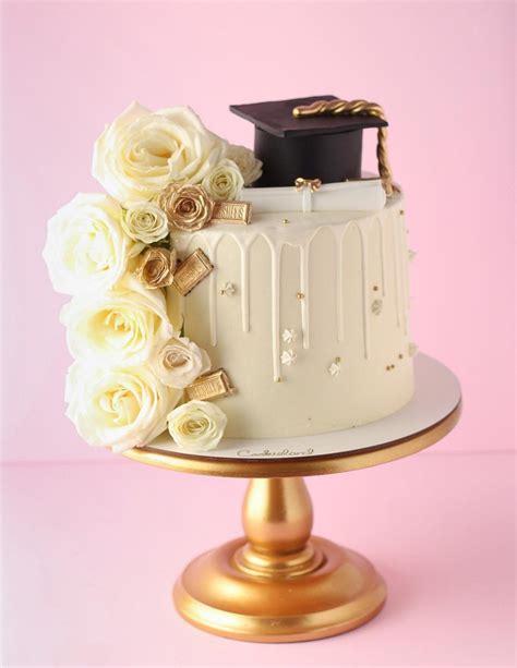 Elegant Graduation Cake Topper