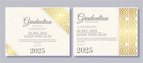 Elegant Graduation Invitation Templates