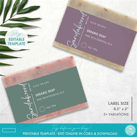 Elegant Handmade Soap Labels