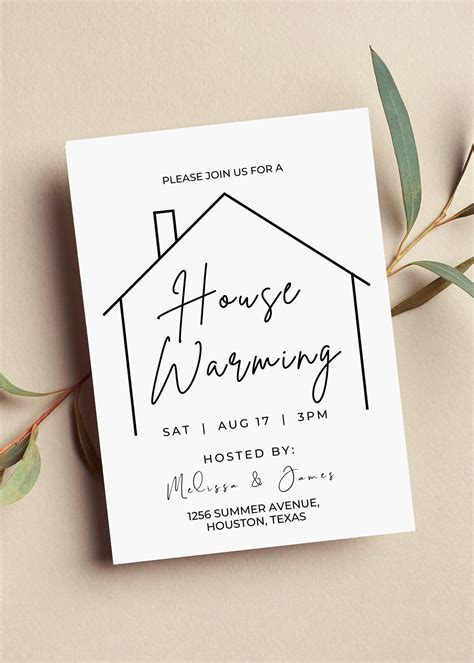 Elegant Housewarming Party Invitation