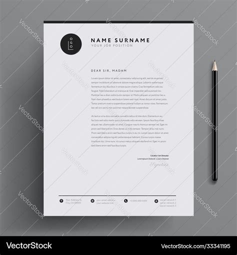 Elegant Letterhead Template