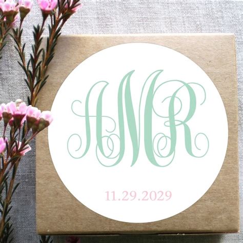 Elegant Monogram Label