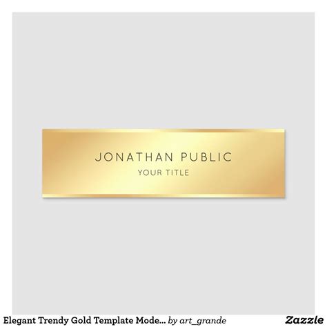 Elegant name tag template 1