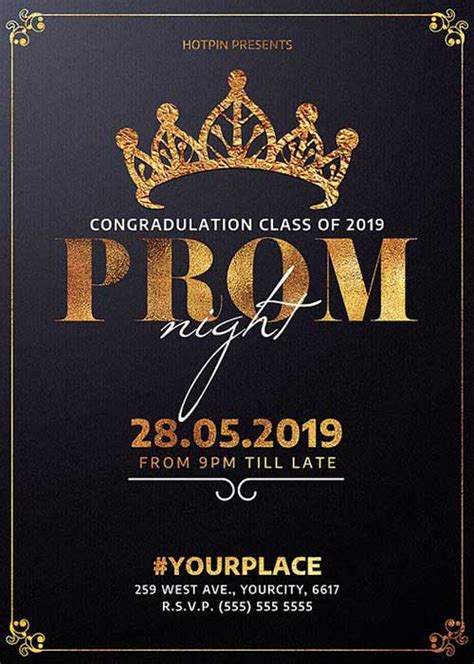 Elegant Prom Flyer Template