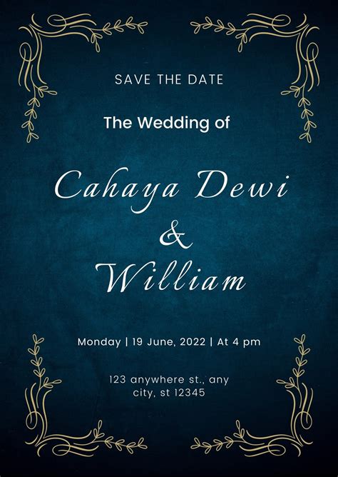 Elegant Wedding Invitation Template