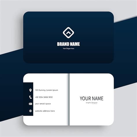 Elegant White Business Card Template