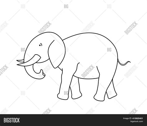 Elephant body outline