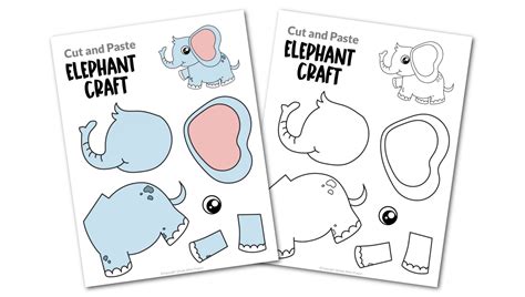 Elephant Craft Template