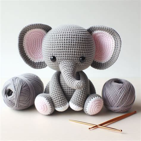 Elephant Crochet Pattern 1