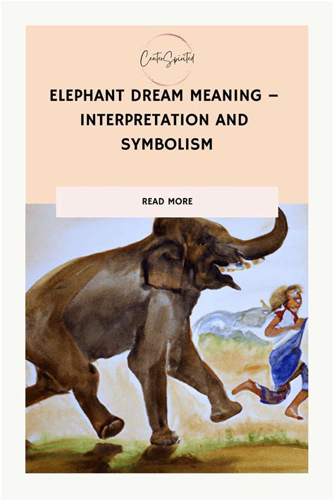 Elephant in dream symbolizing strength and power