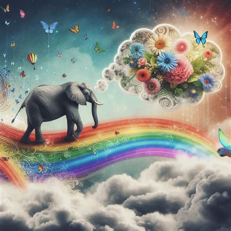 Elephant in dream representing emotional healing