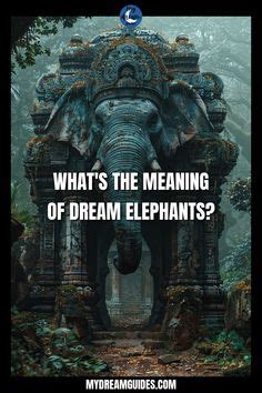 Elephant in dream representing transformation and change