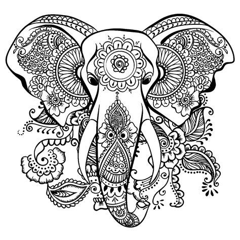 Elephant printable 3