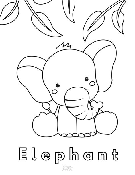 Elephant printable 9