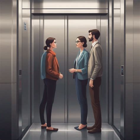 A person delivering an elevator pitch