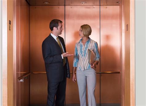 A person using a unique value proposition in their elevator pitch