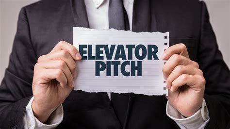 A person delivering an elevator pitch with confidence