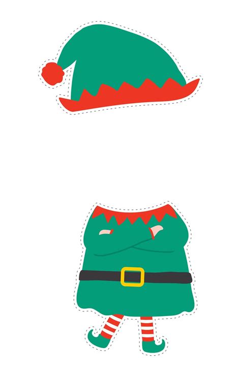 Elf Face Cut Out Templates Gallery Image 1