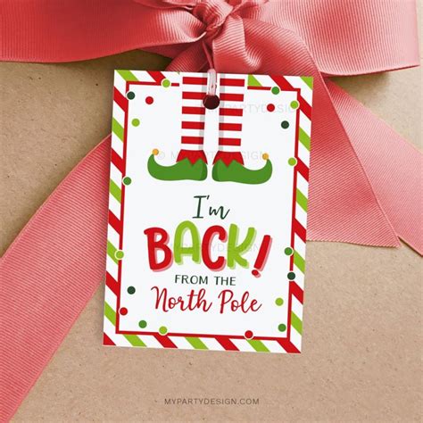 Elf gift tags