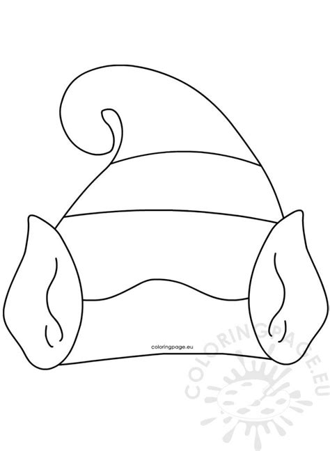 Elf Hat with Ears Template