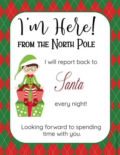 Elf on the Shelf Letter Template Christmas Letter Templates