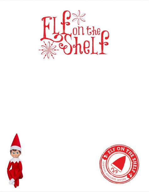 Elf on the Shelf Letter Template Free Templates