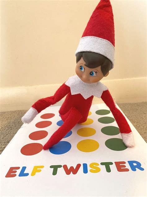 Elf on the Shelf Twister Printables Image