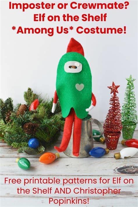 Elf on the Shelf Among Us Printable Aliens