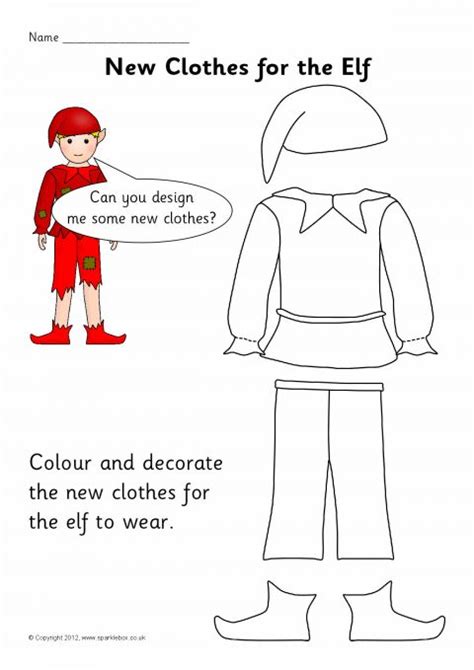 Elf on the Shelf Clothes Template 2