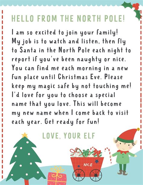 Elf on the Shelf Letter Ideas 4